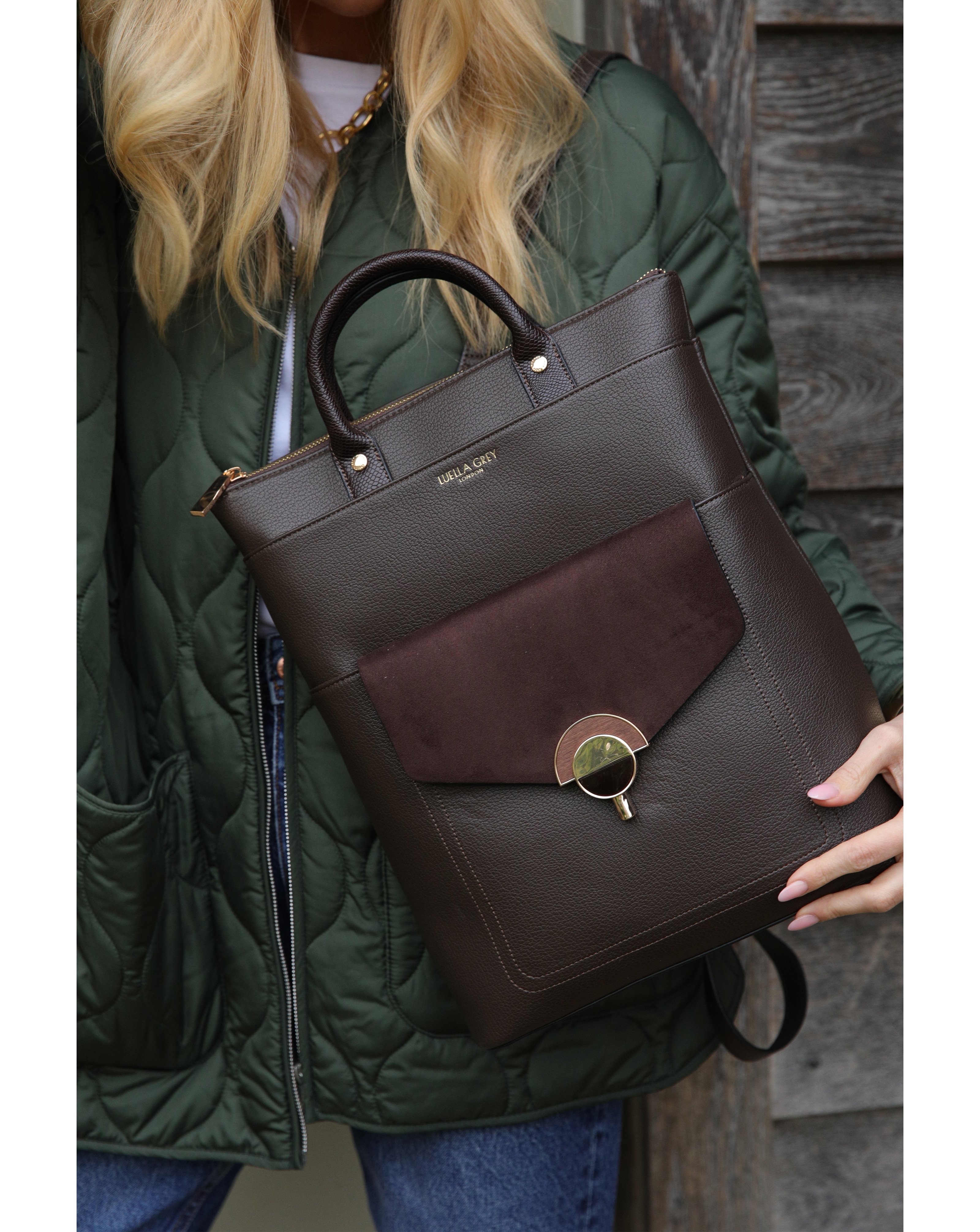 Luella Grey Sally Chocolate Backpack