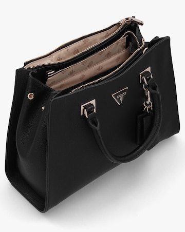 Guess Cresidia Black Society Satchel Bag