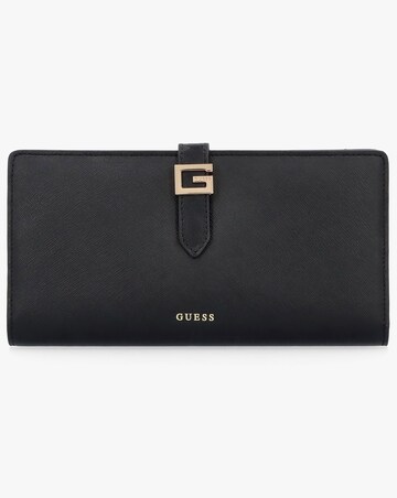 Guess Large G Logo Black Leather Wallet