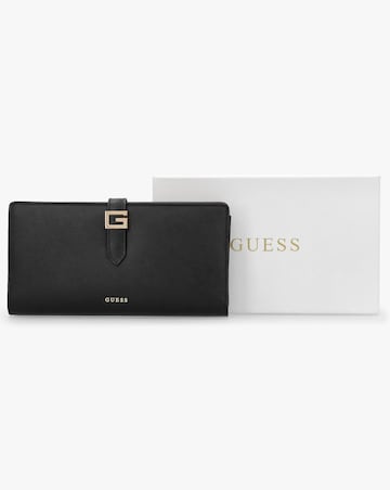 Guess Large G Logo Black Leather Wallet