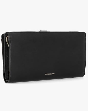 Guess Large G Logo Black Leather Wallet