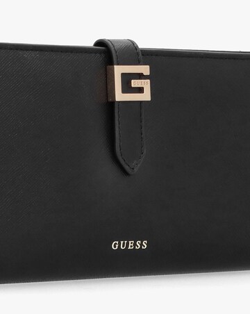 Guess Large G Logo Black Leather Wallet