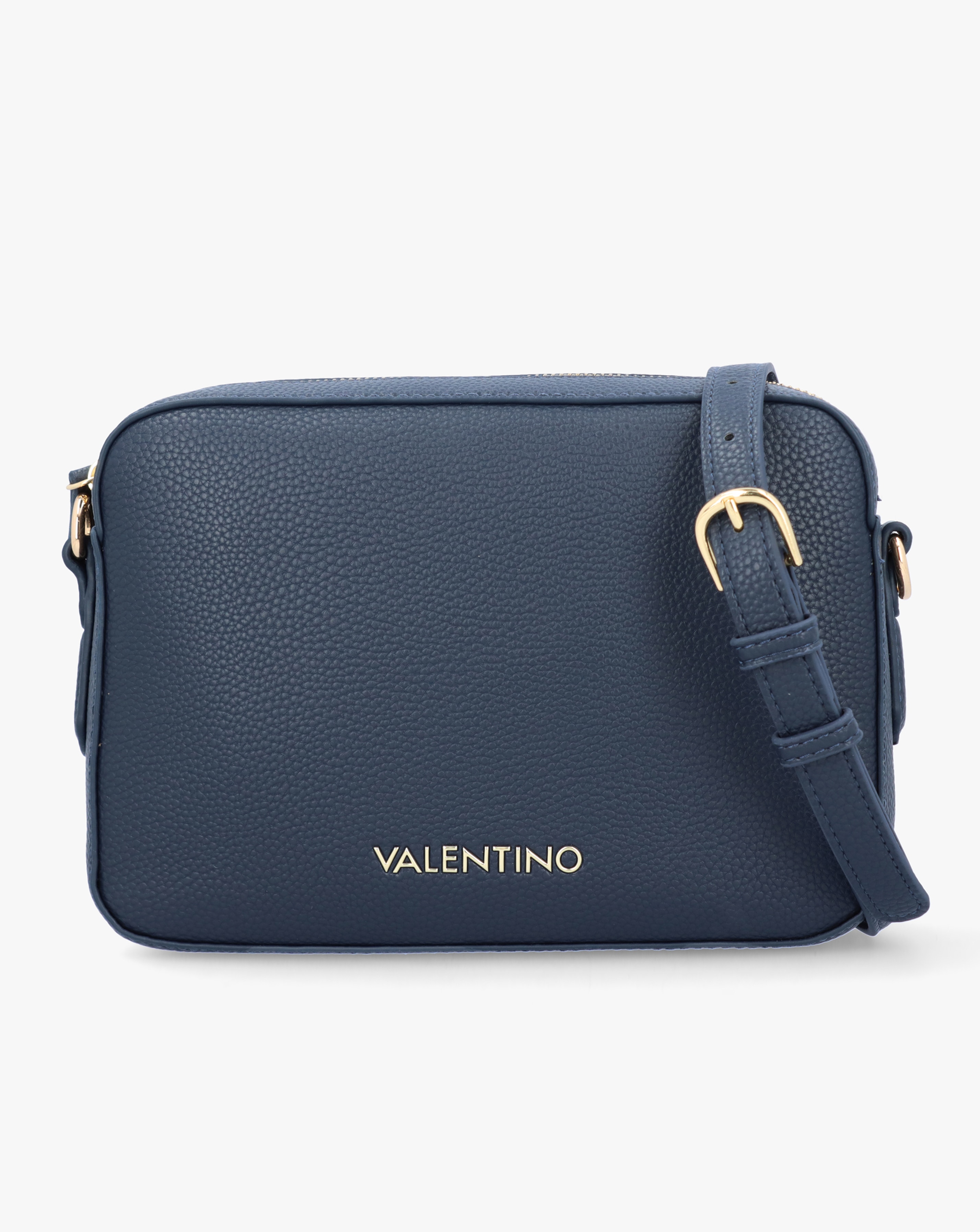 Valentino Bags Brixton II Blue Pebbled Camera Bag | JD Williams