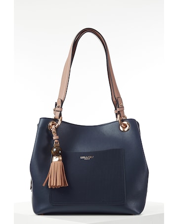 Luella Grey Sienna Navy Hobo Tote