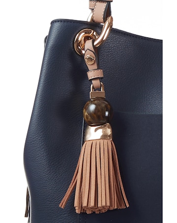 Luella Grey Sienna Navy Hobo Tote