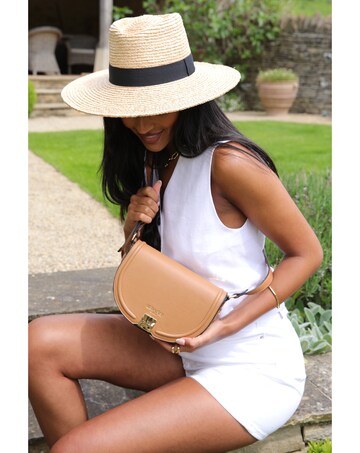 Luella Grey Tara Camel Saddle Crossbody