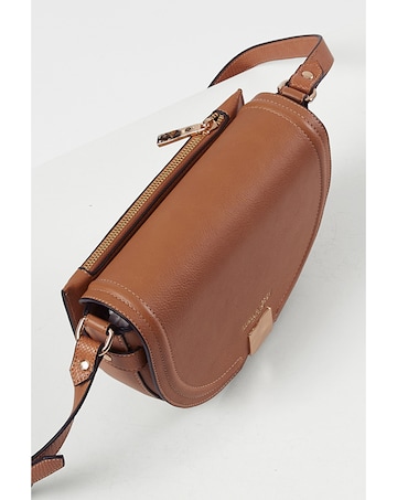 Luella Grey Tara Camel Saddle Crossbody