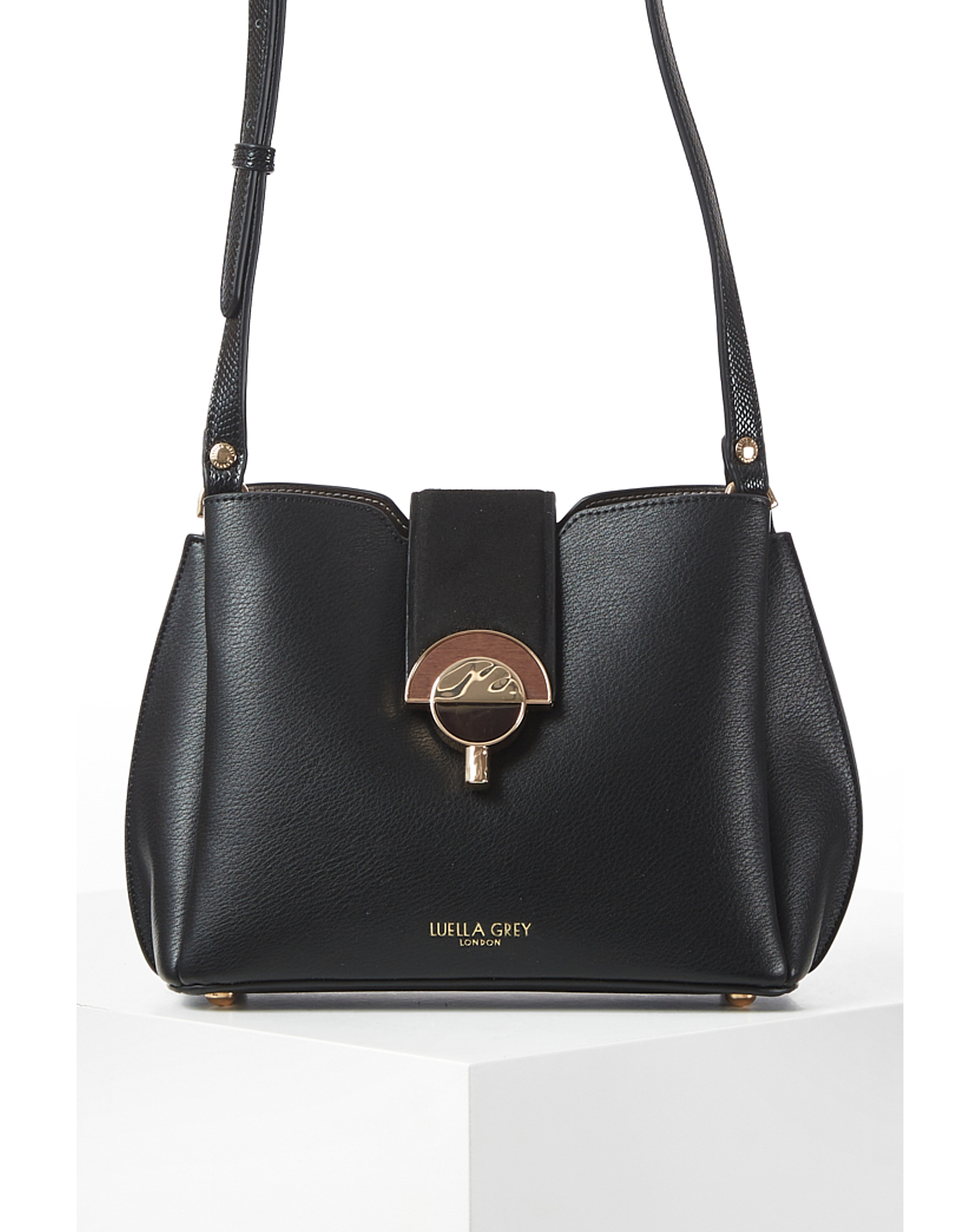 Luella Grey Nadia Black Crossbody | JD Williams