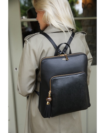 Luella Grey Philly Black Laptop Backpack