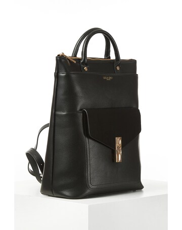 Luella Grey Audrey Black Laptop Backpack