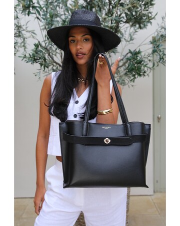 Luella Grey Oriana Black Laptop Tote