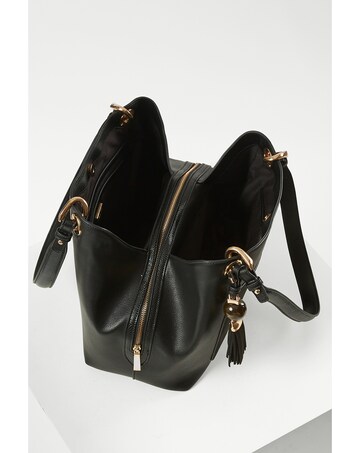 Luella Grey Sienna Black Hobo Tote