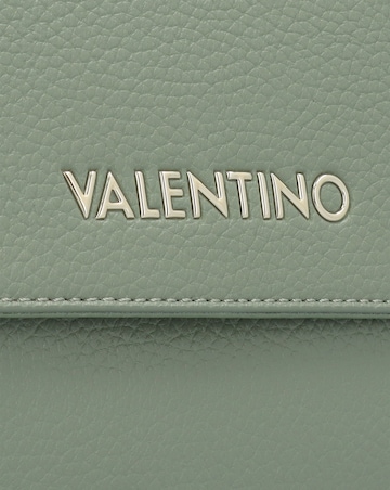Valentino Bags Alexia Grey Logo Strap Satchel Bag