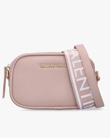 Valentino Bags Miramar Pink Pebbled Camera Bag