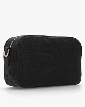 Valentino Bags Pansy Black Logo Camera Bag
