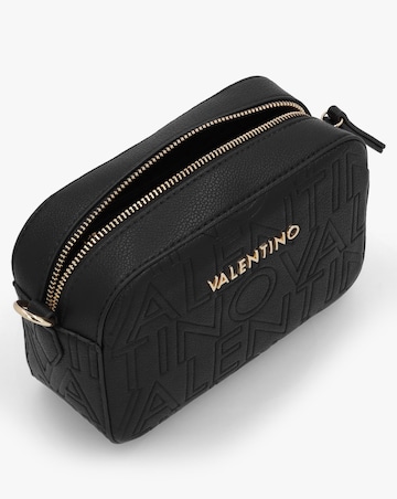 Valentino Bags Pansy Black Logo Camera Bag