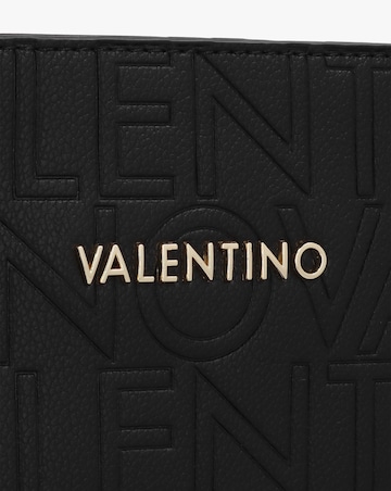 Valentino Bags Pansy Black Logo Shopper Bag