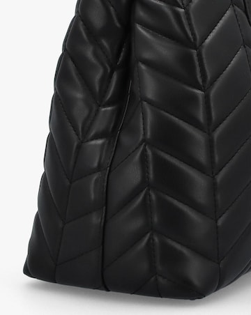 Valentino Bags Petal Quilted Chevron Black Shopper Bag
