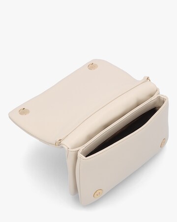 Love Moschino Heart Logo Quilted Ivory Cross Body Bag