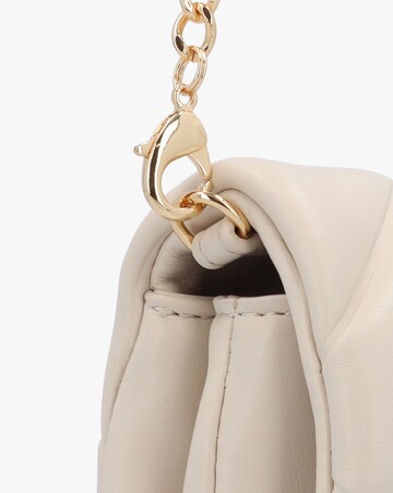 Love Moschino Heart Logo Quilted Ivory Cross Body Bag