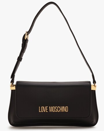 Love Moschino Logo Daily Black Shoulder Bag