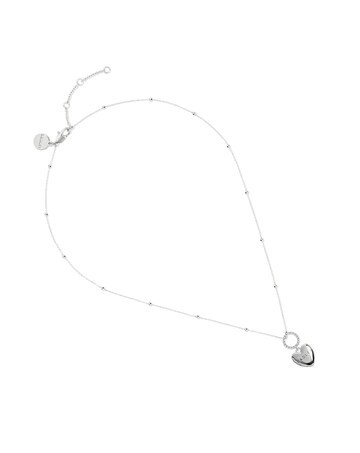 Radley Silver Plated Hanging Heart Pendant  Necklace