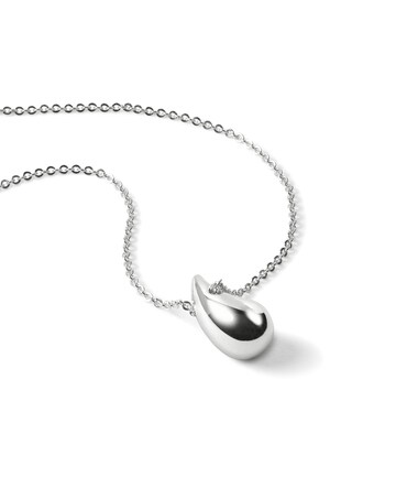 Radley Silver Plated Teardrop Charm Pendant Necklace