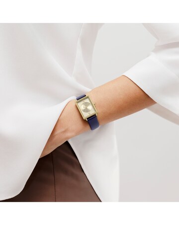 Radley Gold Plated Rectangular 24mm Ink Leather Strap