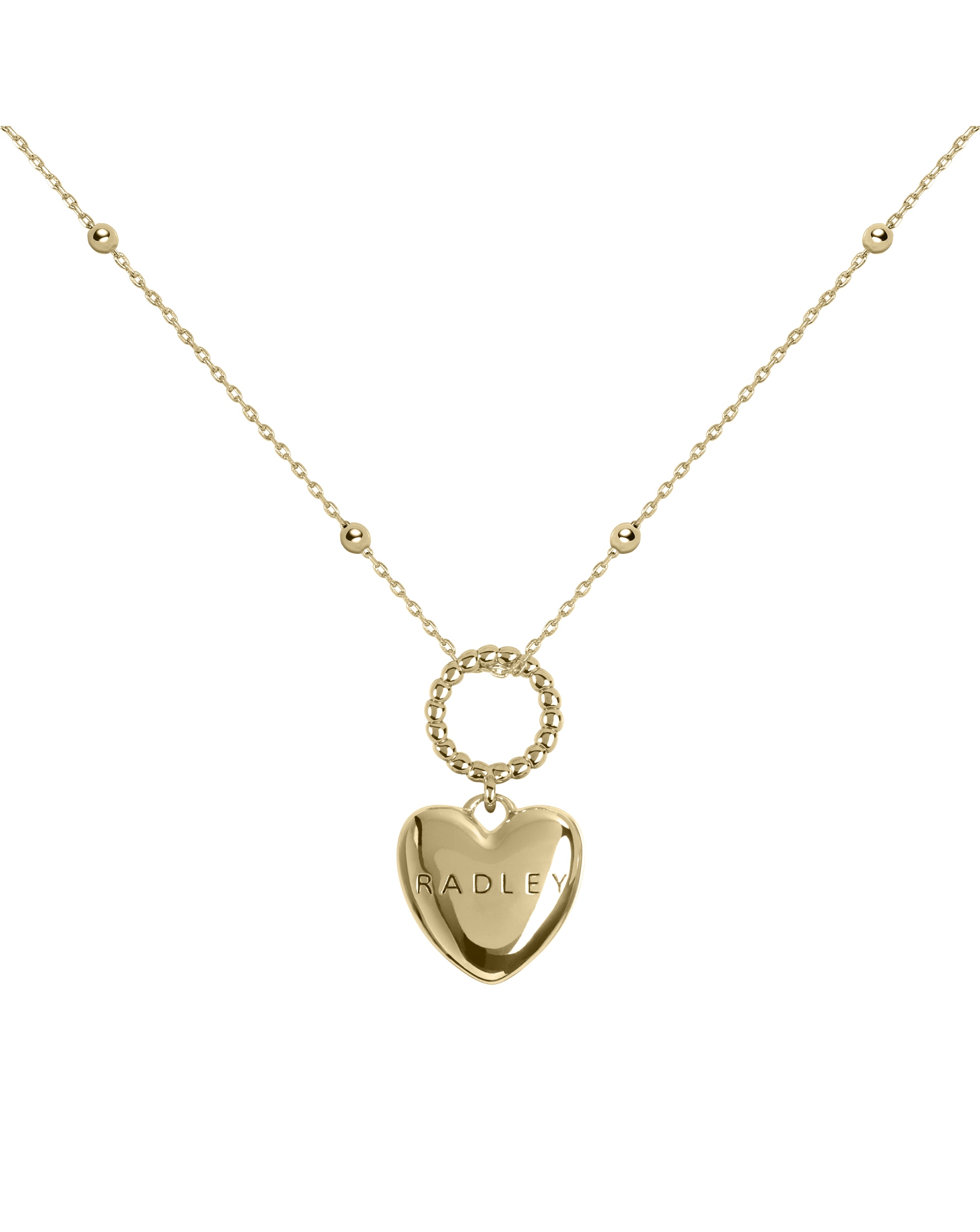 Radley 18ct Gold Plated Heart Necklace