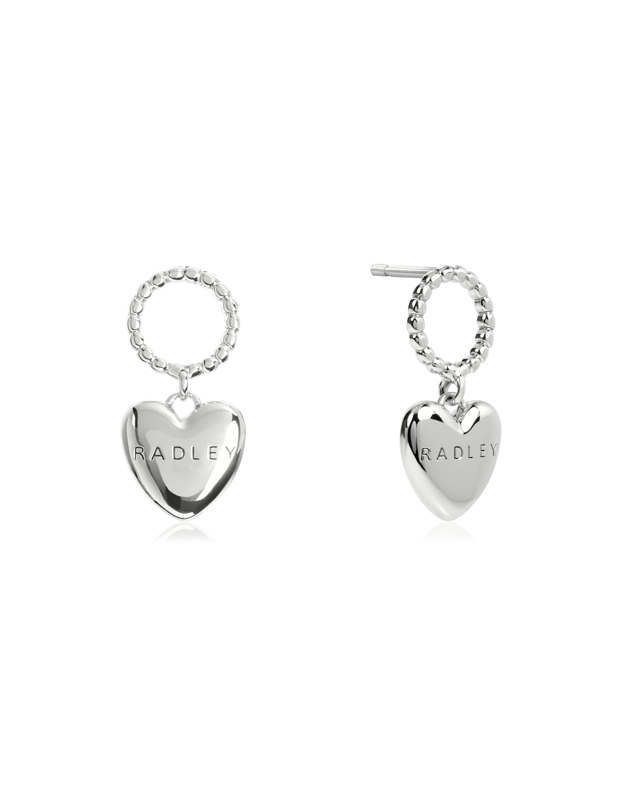 Radley Silver Plated Heart Earrings