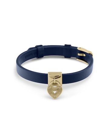 Radley 18ct Gold Plated Ink Leather Cuff Bracelet