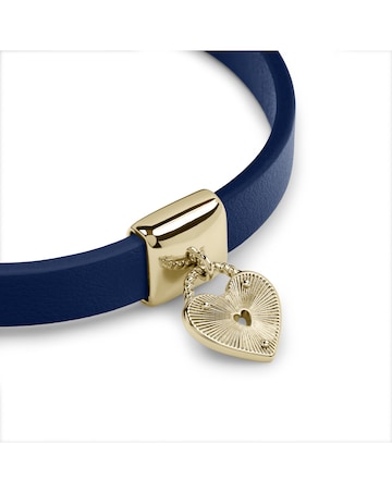 Radley 18ct Gold Plated Ink Leather Cuff Bracelet