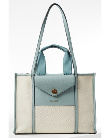 Luella Grey Giselle Blue Laptop Tote