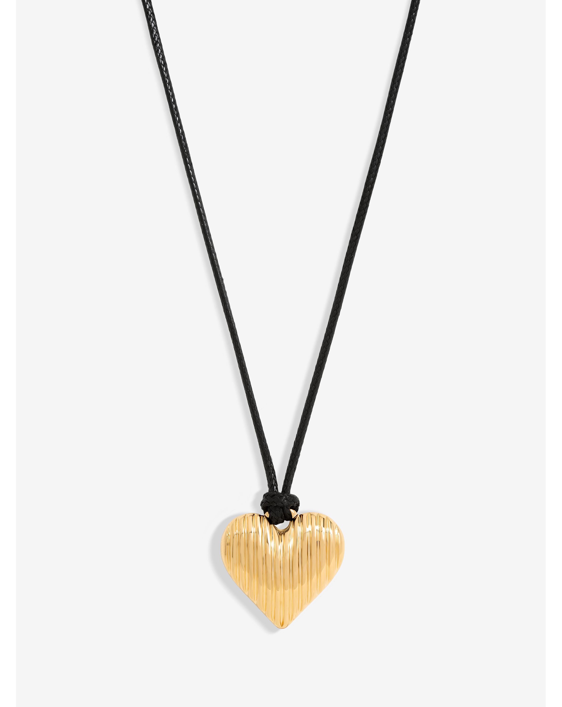 Jon Richard Cord And Ridge Heart Pendant