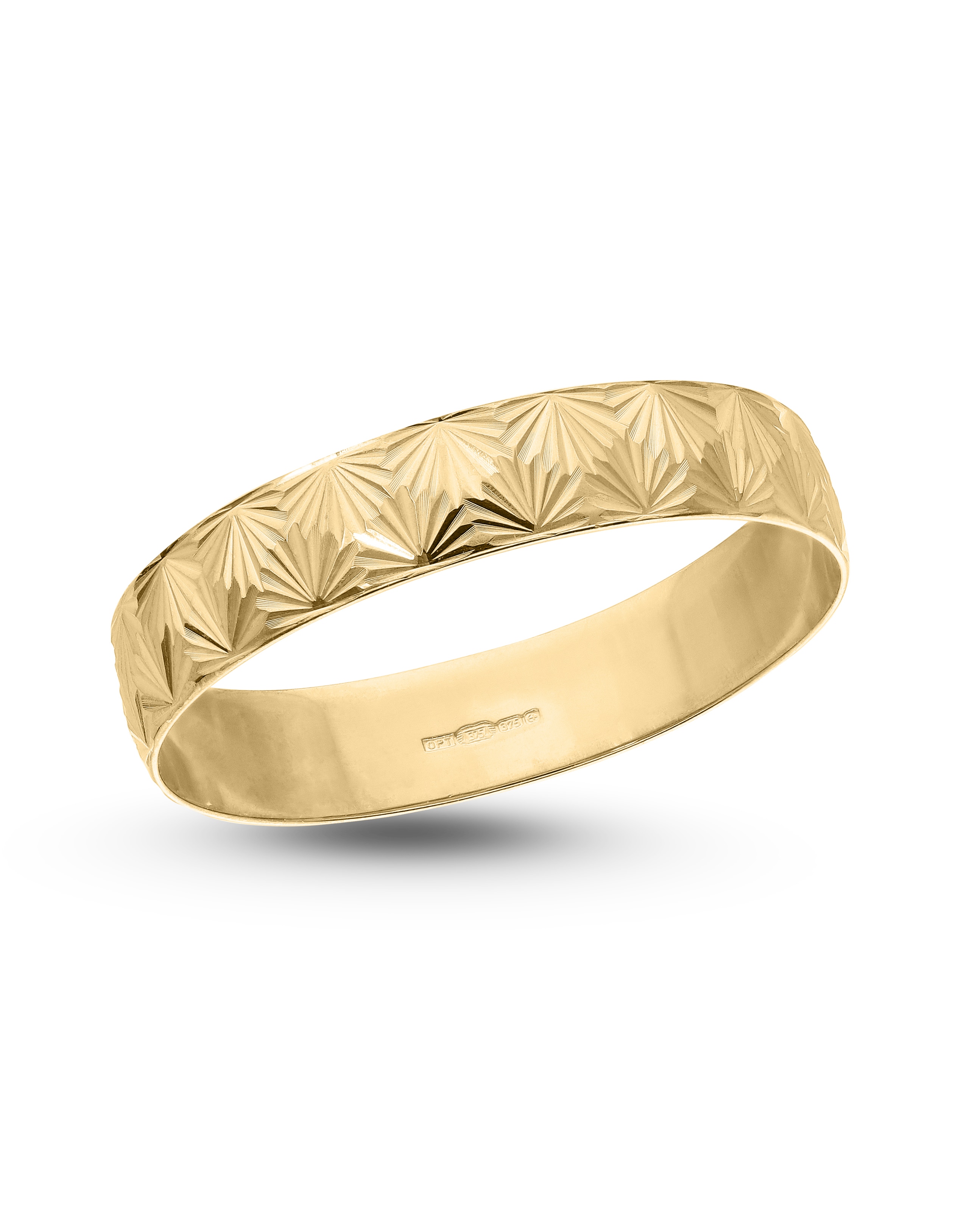 9ct Diamond Cut Wedding Ring