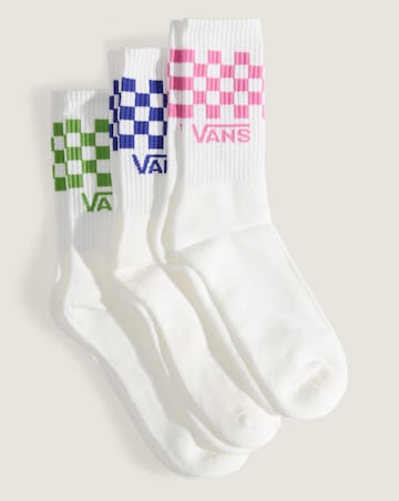 VANS Classic Crew Check 3 Pack Socks