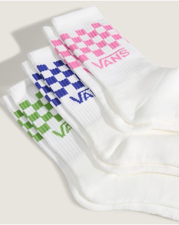 VANS Classic Crew Check 3 Pack Socks