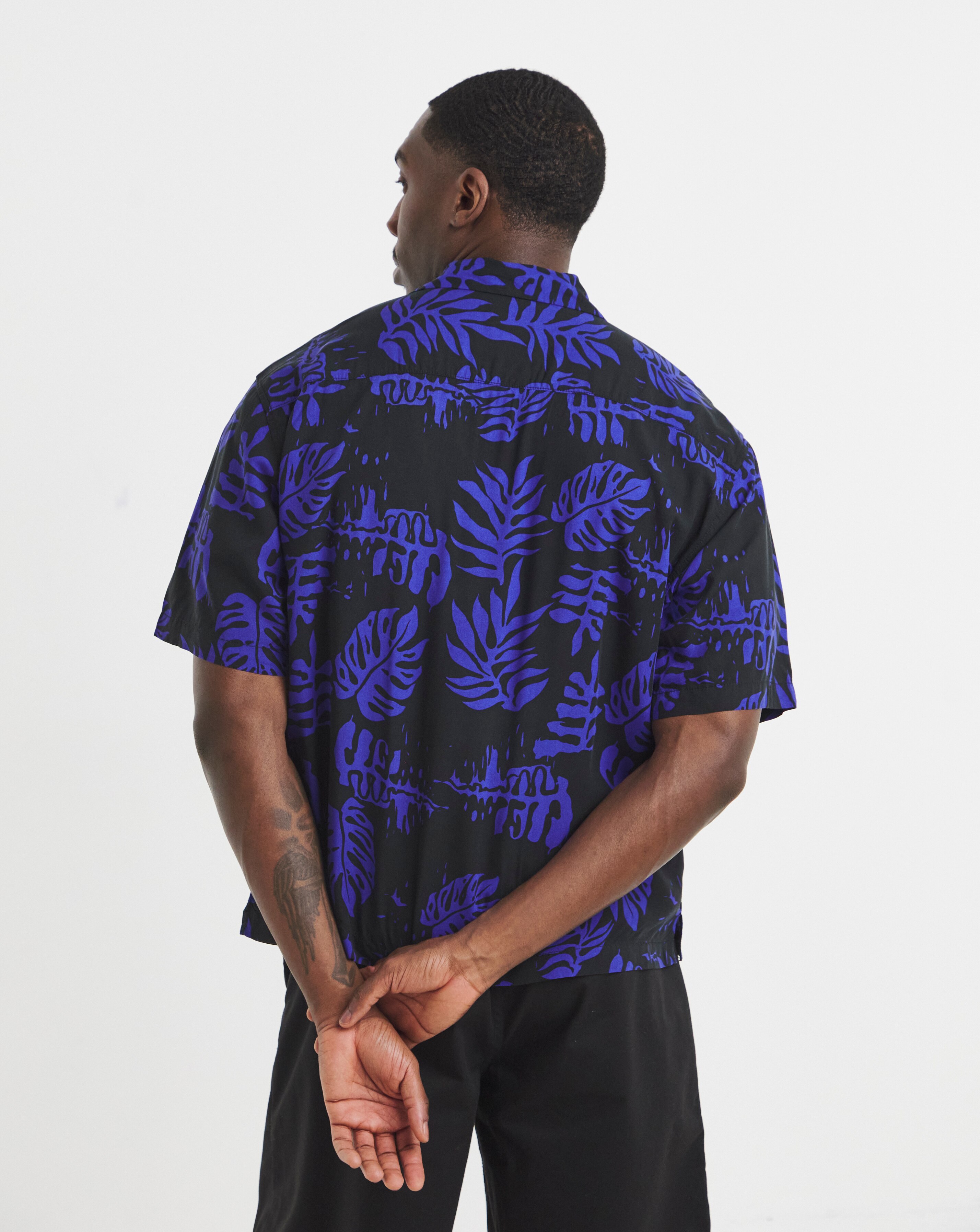 VANS Van Doren Printed Camp Short Sleeve Shirt | JD Williams