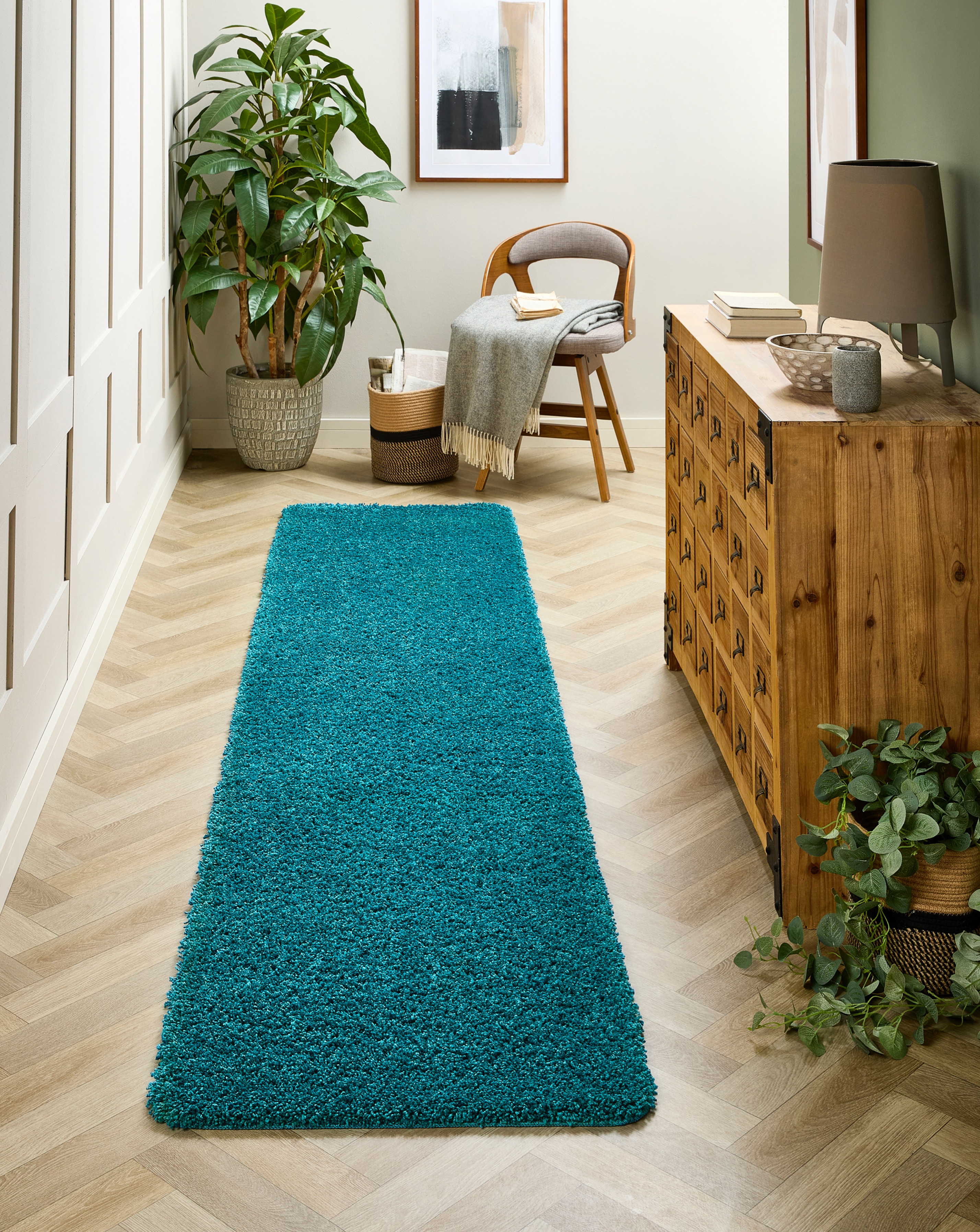 Buddy Washable & Stain Resistant Runner - Teal