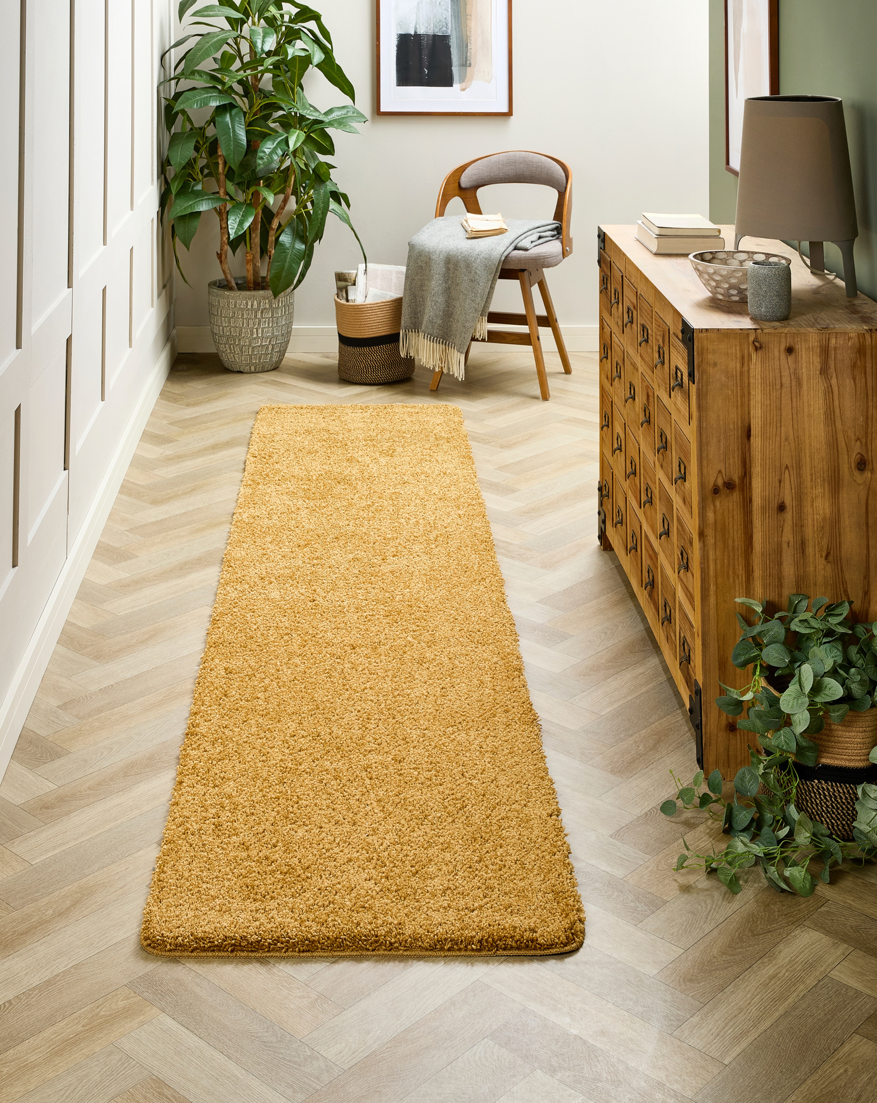 Buddy Washable & Stain Resistant Runner - Ochre