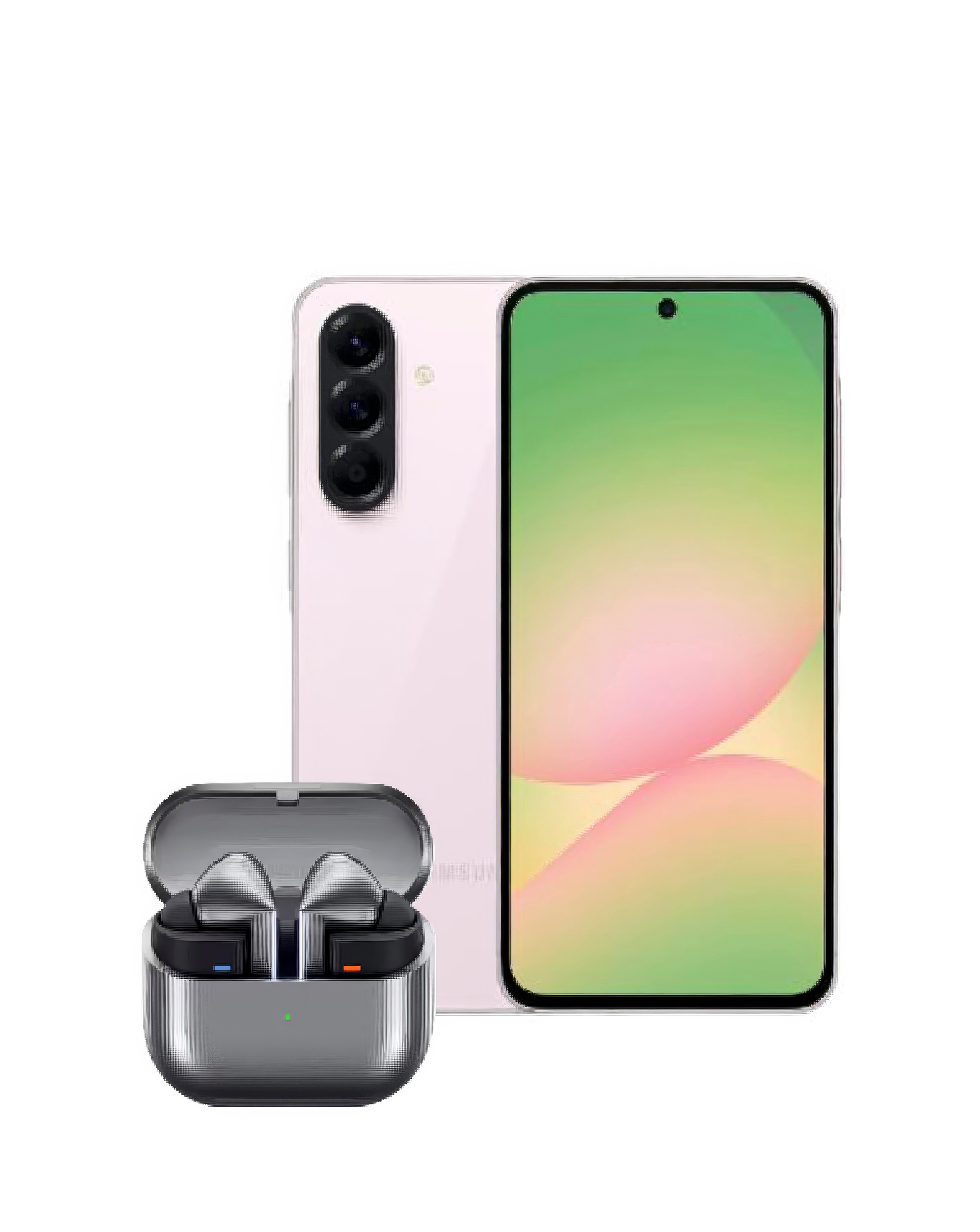 Samsung A56 Pink & Buds3 Pro Silver