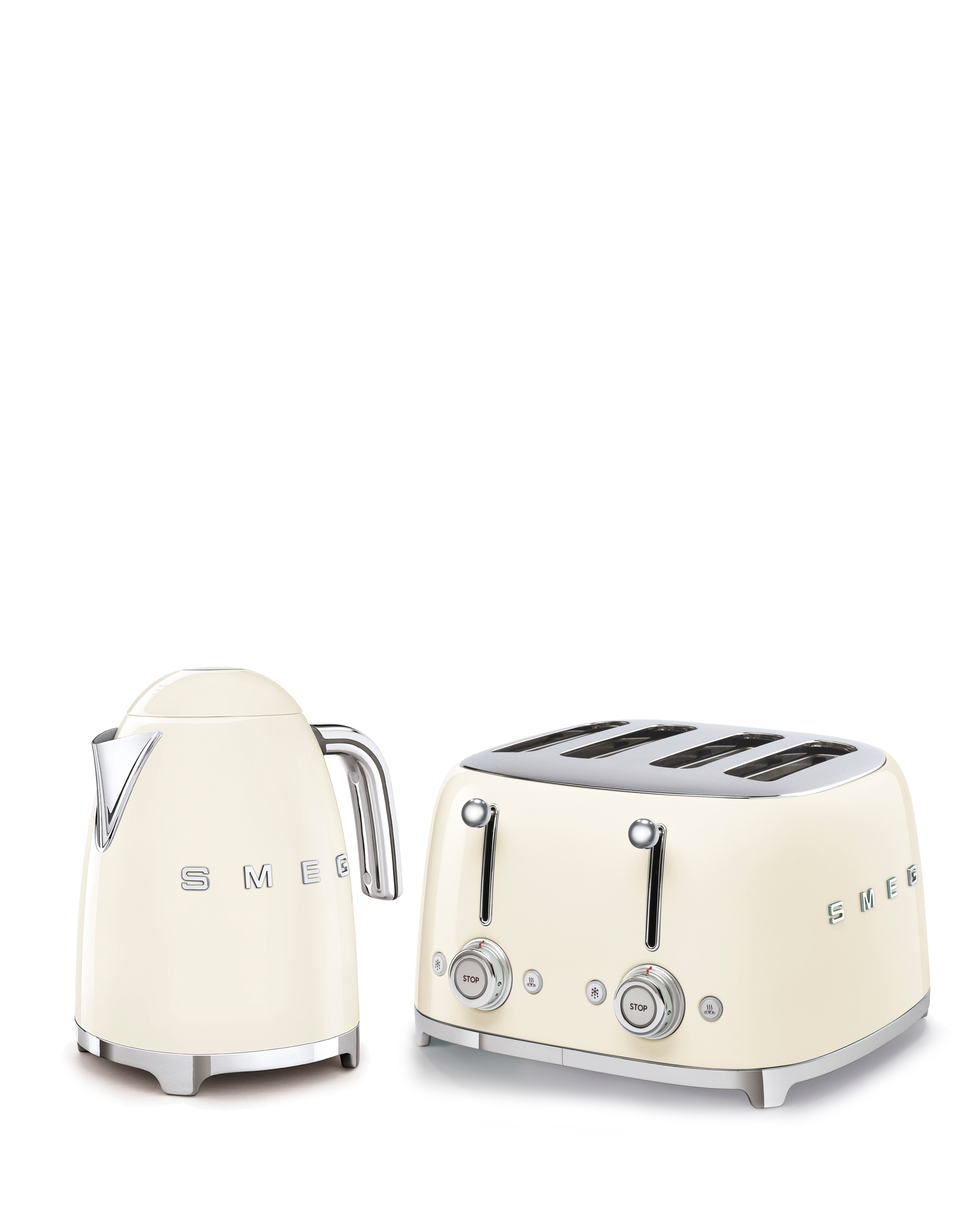 SMEG KETTLE CREAM 4 BUNDLE