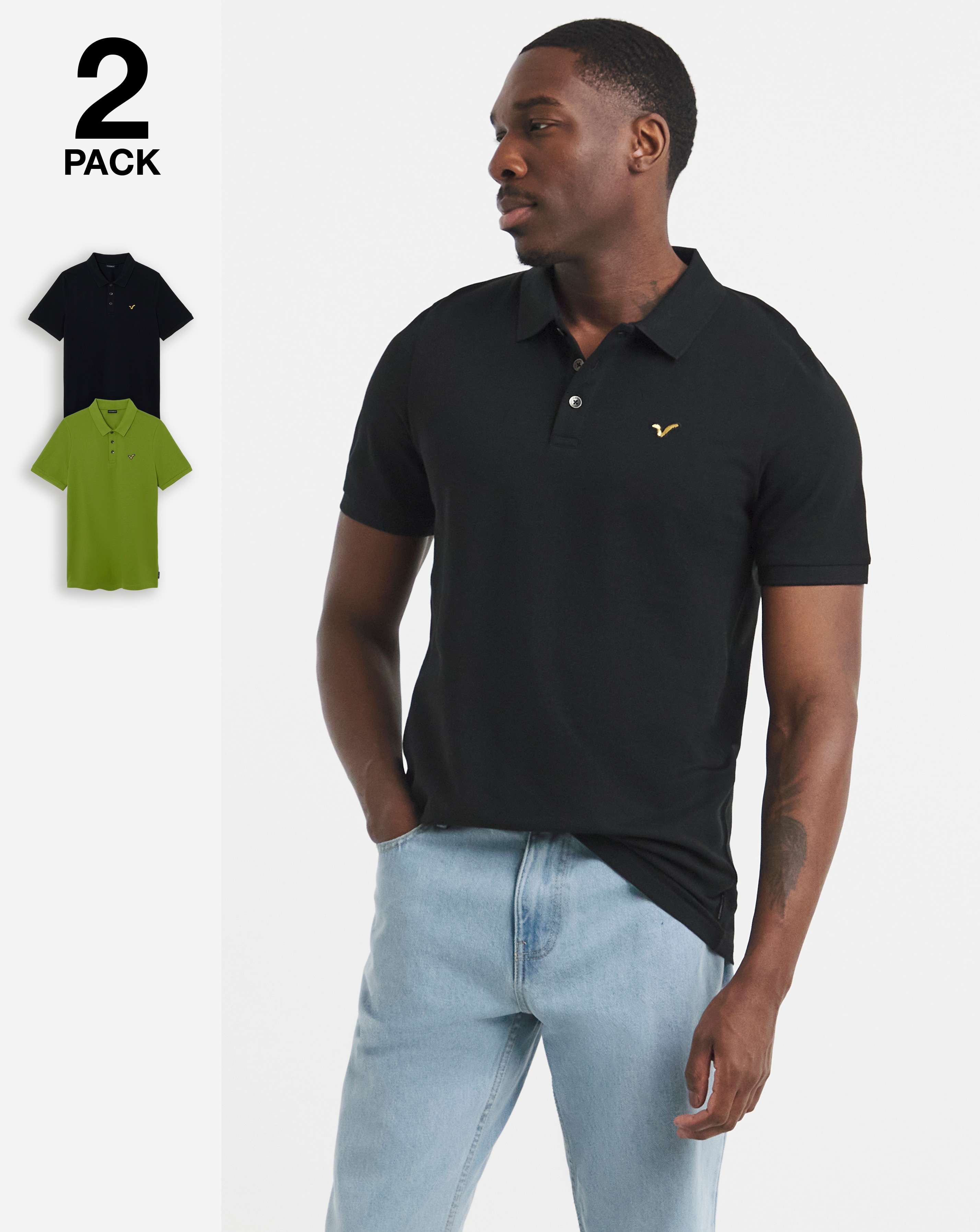 Voi 2 Pack Storm Polo Shirts Long