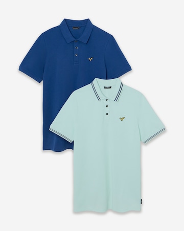 Voi 2 Pack Storm Tipped Polo Shirts Long