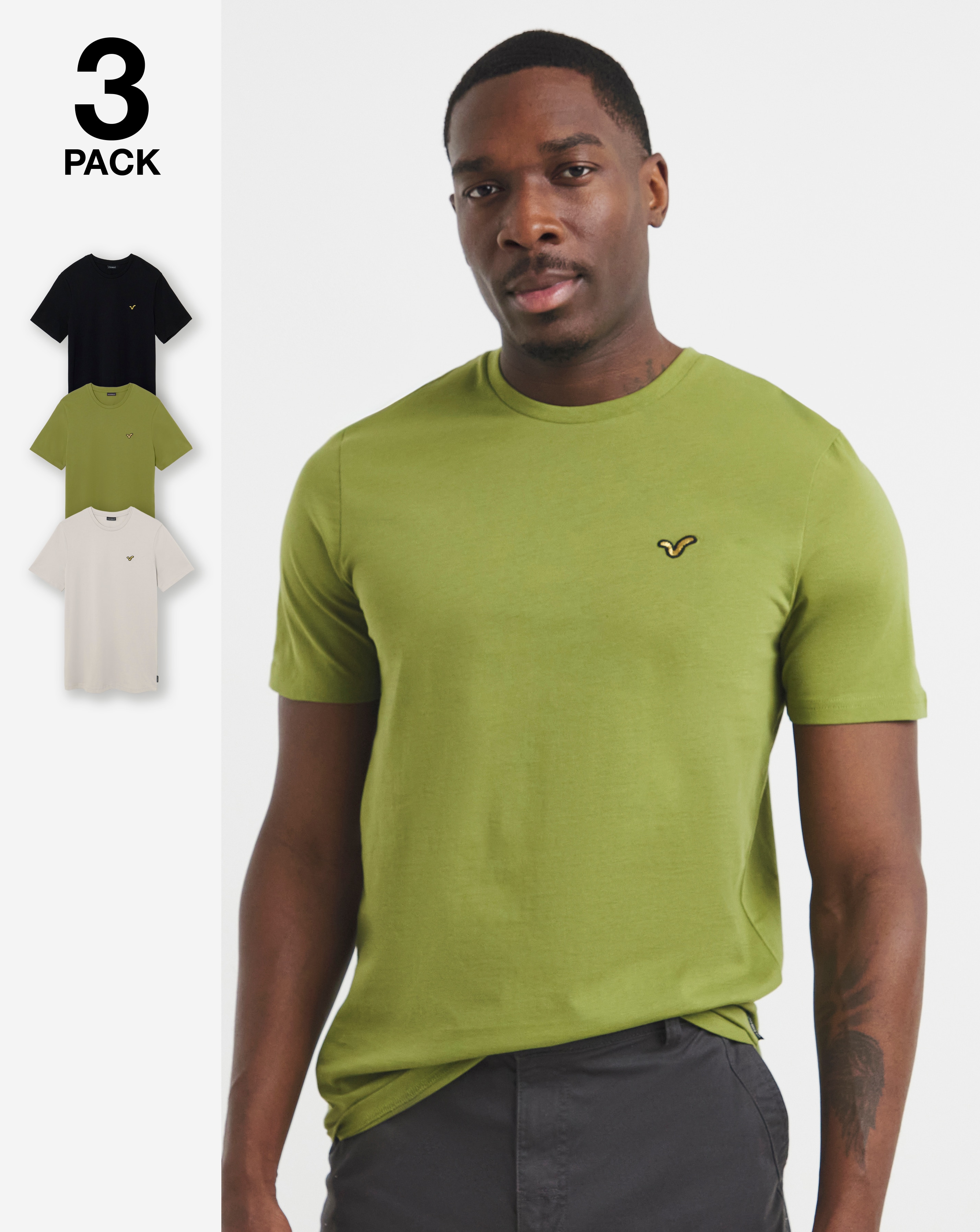 New In - Voi 3 Pack Storm T-shirts Long