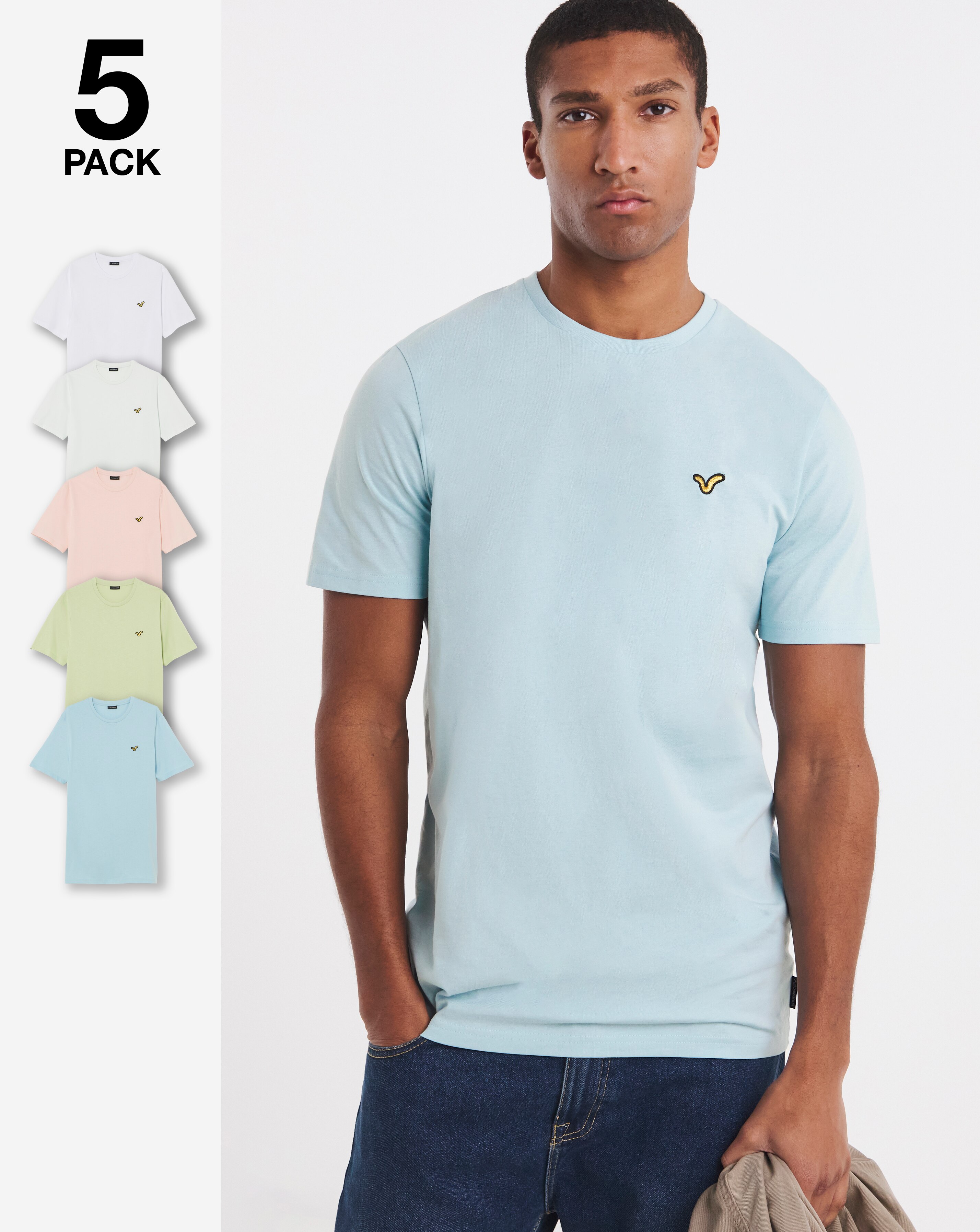 New In - Voi 5 Pack Storm T-Shirts Long