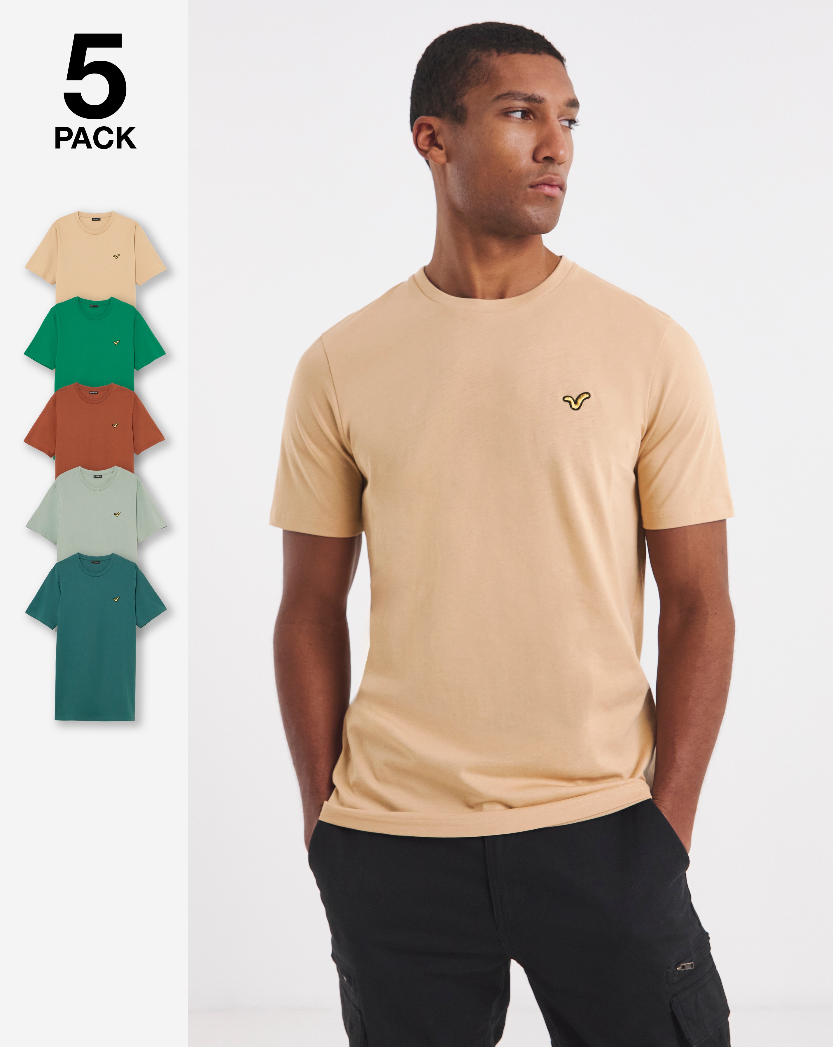 New In - Voi 5 Pack Storm T-Shirts Long