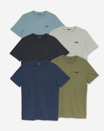 Voi 5 Pack T-shirts Long Length