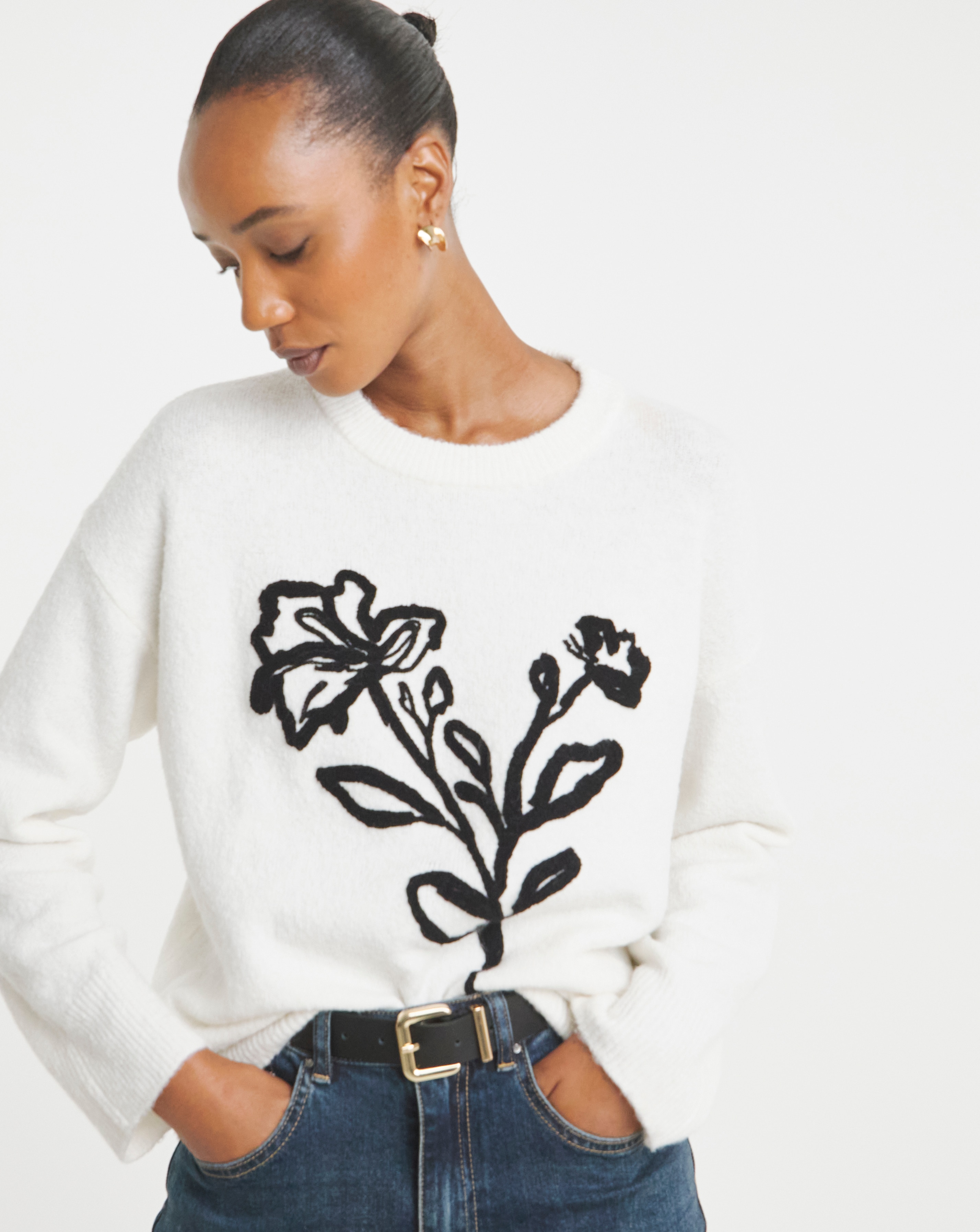 Applique Knitted Jumper