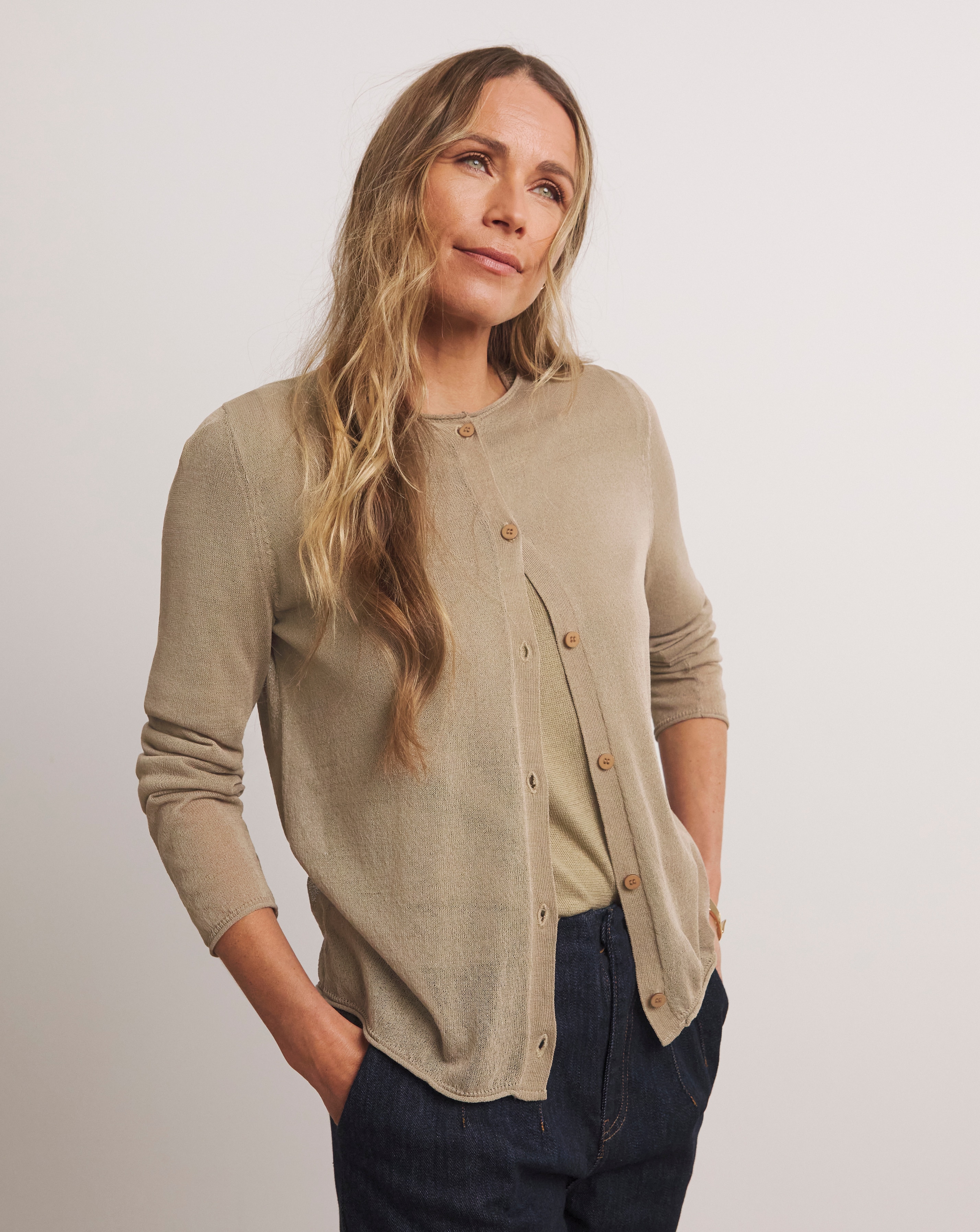 ANTHOLOGY LIGHTWEIGHT KNITTED CARDIGAN